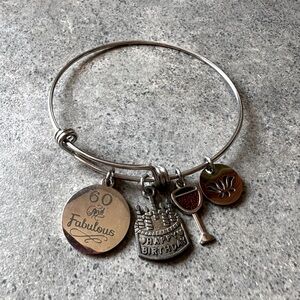 Charm Bracelet Bangle 60th Birthday‎ 60 & Fabulous Gift Jewelry
